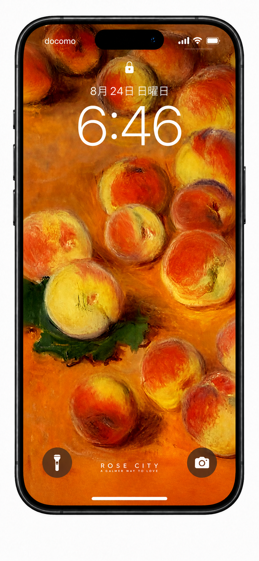 【スマホ壁紙】《桃》｜クロード・モネ