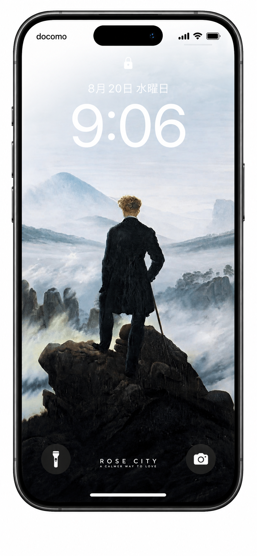 【スマホ壁紙】《雲海の上の旅人》｜カスパー・ダーヴィト・フリードリヒ